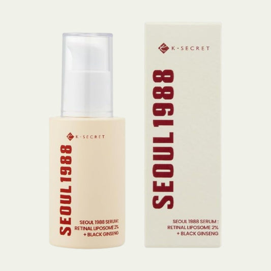 SEOUL 1988 Retinal Serum: 2% Retinal Liposome Black Ginseng Niacinamide Bakuchiol Vitamin C