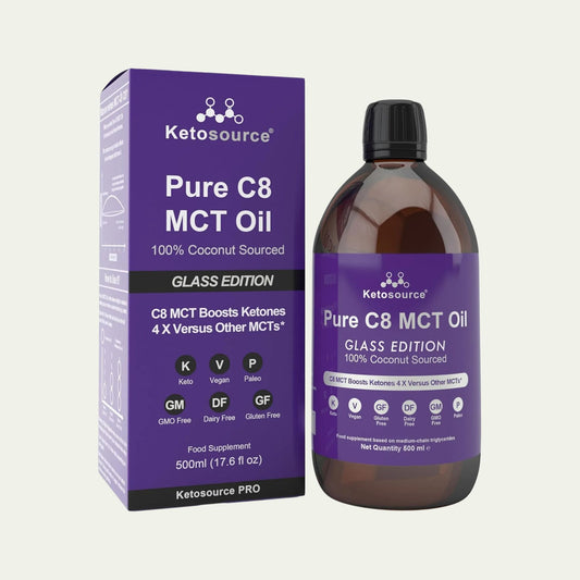 Pure MCT Oil Organic | Boosts Ketones 3X More Than Other MCTs